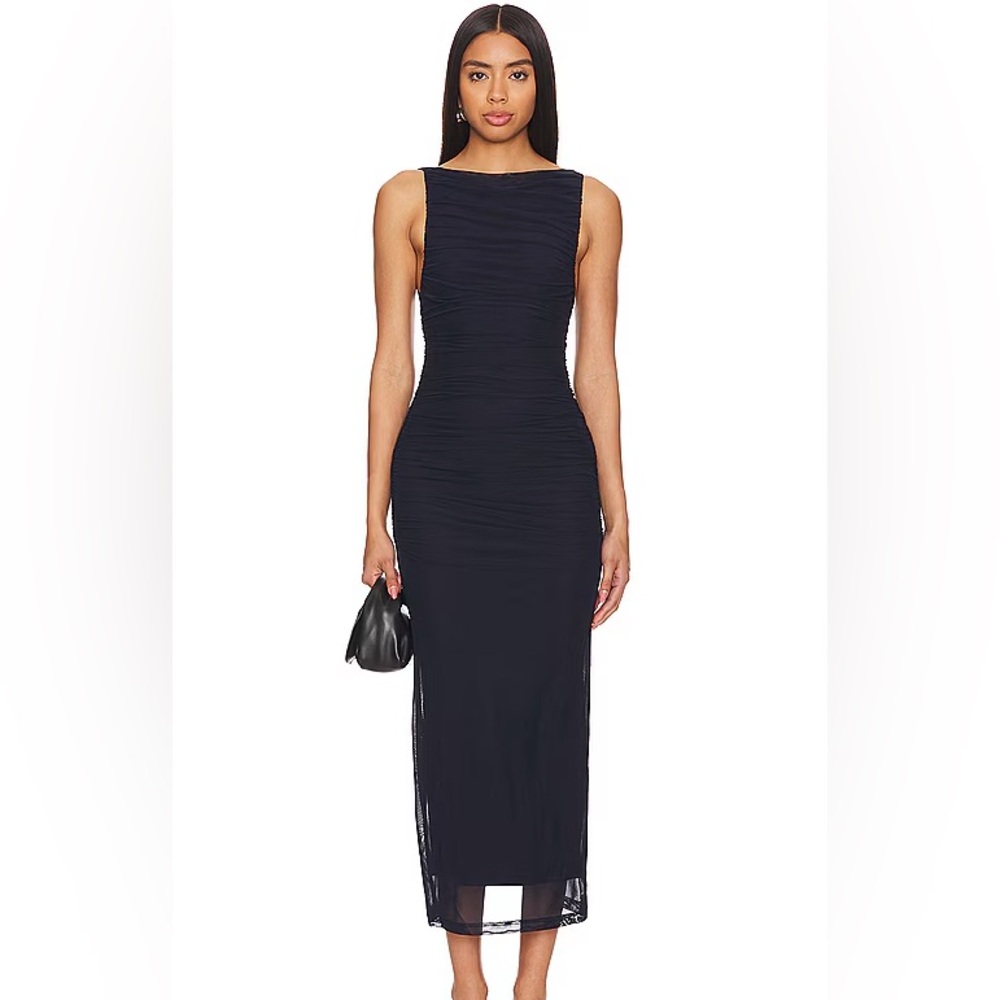 SIGNIFICANT OTHER, Saria ruched knit-jersey midi dress, US 2 - Picture 6 of 8